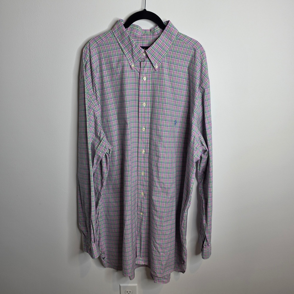 Ralph Lauren Button Down Mens 18 1/2 36-37 Tall